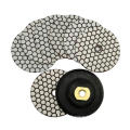 4"/100mm Grit 50 Diamond Dry Flexible Resin Ceramic Stone Polisher disc